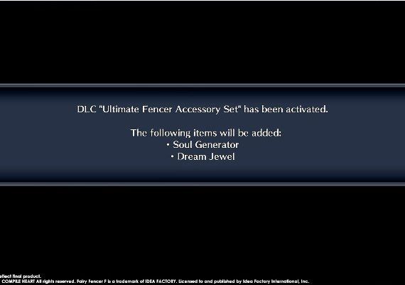 Fairy Fencer F ADF: Ultimate Fencer Accessory Set DLC EN/JA/ZH Global Steam Digital Key