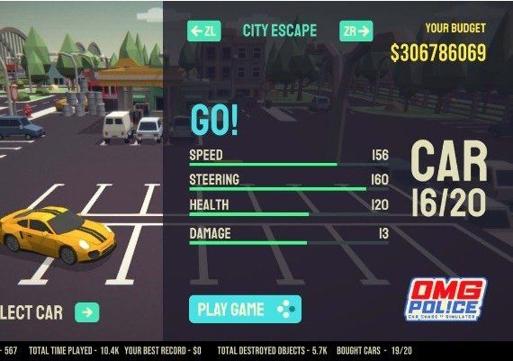 OMG Police: Car Chase TV Simulator EN North America Nintendo Switch Digital Key
