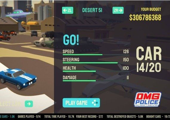 OMG Police: Car Chase TV Simulator EN North America Nintendo Switch Digital Key