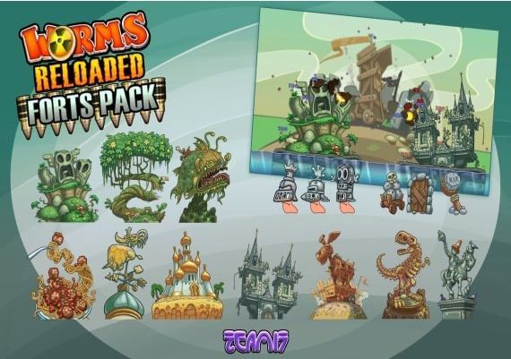 Worms Reloaded - Forts Pack DLC EN/DE/FR/IT/ES Global Steam Digital Key