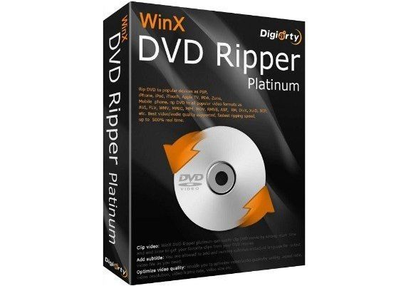 WinX DVD Ripper Platinum 1 Year 3 PC EN/DE/FR/IT/JA/ZH Global Software License Digital Key